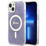 Coque Guess GUHMP14MH4STU iPhone 14 Plus 6.7" violet/mauve durcase 4G MagSafe Case