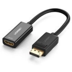 Ugreen Kabel von DisplayPort (männlich) auf HDMI (weiblich) (unidirektional) 1080P 60Hz 12bit Schwarz (40362)