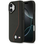 Etui BMW M Carbon Line & Logo MagSafe do iPhone 17 czerwony