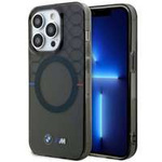 Coque BMW BMHMP14LHGPK iPhone 14 Pro 6.1" gris/gris Motif MagSafe