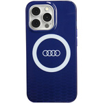 Audi IML Big Logo MagSafe Case iPhone 13 Pro / 13 6.1" niebieski/navy blue hardcase AU-IMLMIP13P-Q5/D2-BE