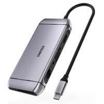 Choetech 9in1 Multifunctional USB Type C HUB - 3x USB 3.2 Gen 1 / lecteur de cartes SD et TF / HDMI 4K 30Hz / VGA Full HD 60Hz / USB Type C / RJ45 gris (HUB-M15 gris)