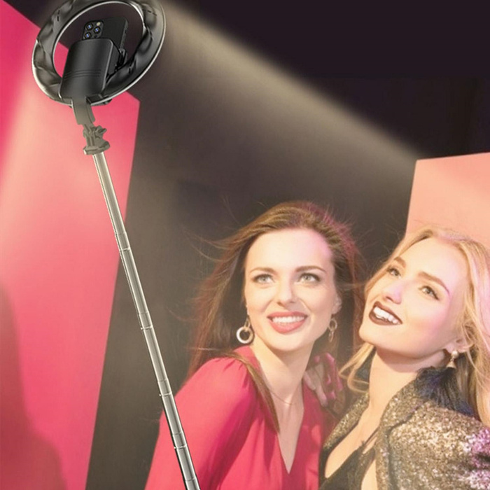  mobile phone USAMS Holder with LED tripod lamp black/black ZB241ZJ01 (US-ZB241)