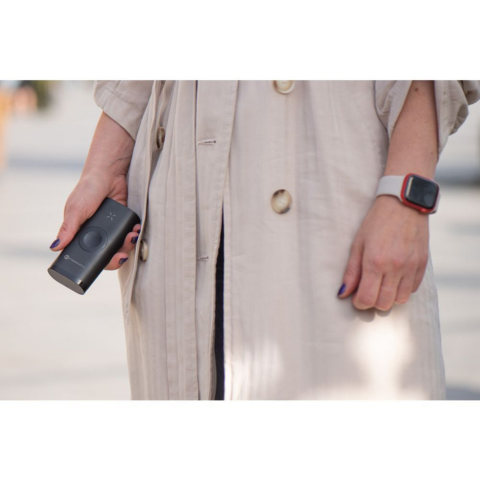 FORCELL F-ENERGY F10k1 powerbank kompatybilny z Apple Watch PD QC3.0 5A 22,5W 10 000 mAh czarny