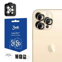 3mk Objektivschutz Pro iPhone 14 Pro / 14 Pro Max gold/gold Schutz für das Kameraobjektiv mit Montagerahmen 1Stk.