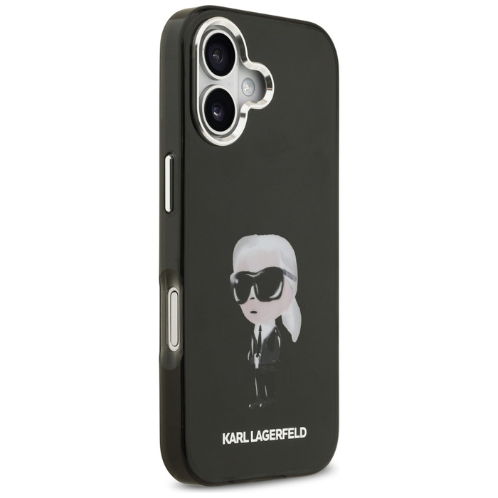 Etui Karl Lagerfeld IML Aquarelle Karl   & Logo MagSafe do iPhone 17 czarny