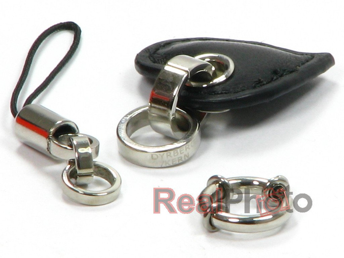 Elegantní krásná srdcová značka pro Telefonu Black Leather Dyberg-Kern 