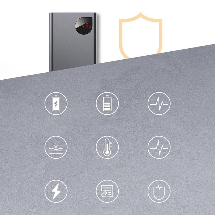 Baseus Adaman power bank 2x USB / 1x USB tipo C / 1x micro USB 20000mAh 65W Quick Charge 4.0 Power Delivery Blu (PPIMDA-D03)