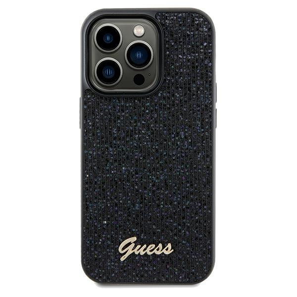 Etui Guess GUHCP13LPMSDGSK iPhone 13 Pro / 13 6.1" czarny/black hardcase Disco Metal Script Case