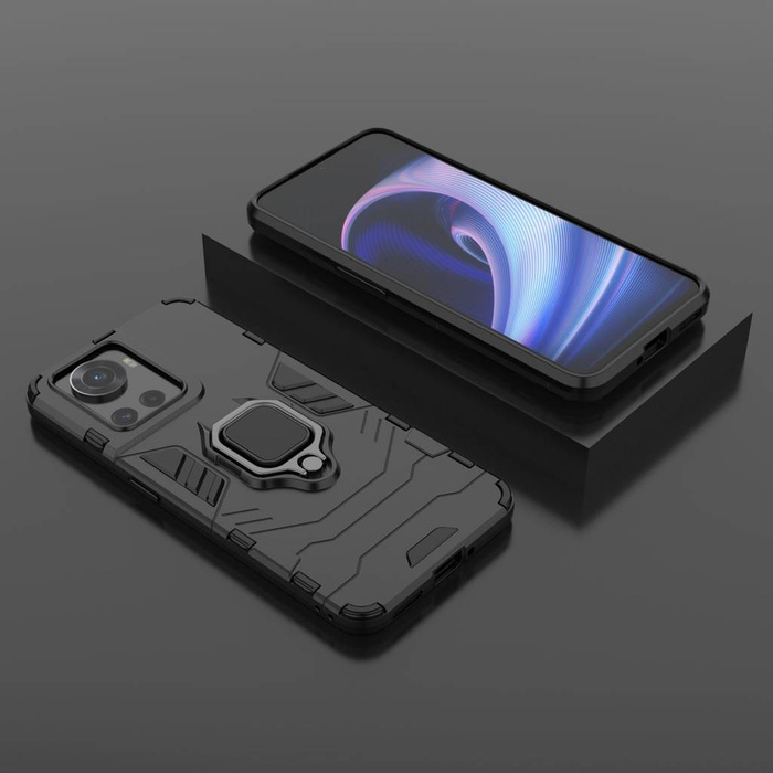 Kryt hybridního pouzdra Ring Armor armored + magnetický držák pro OnePlus Ace černý