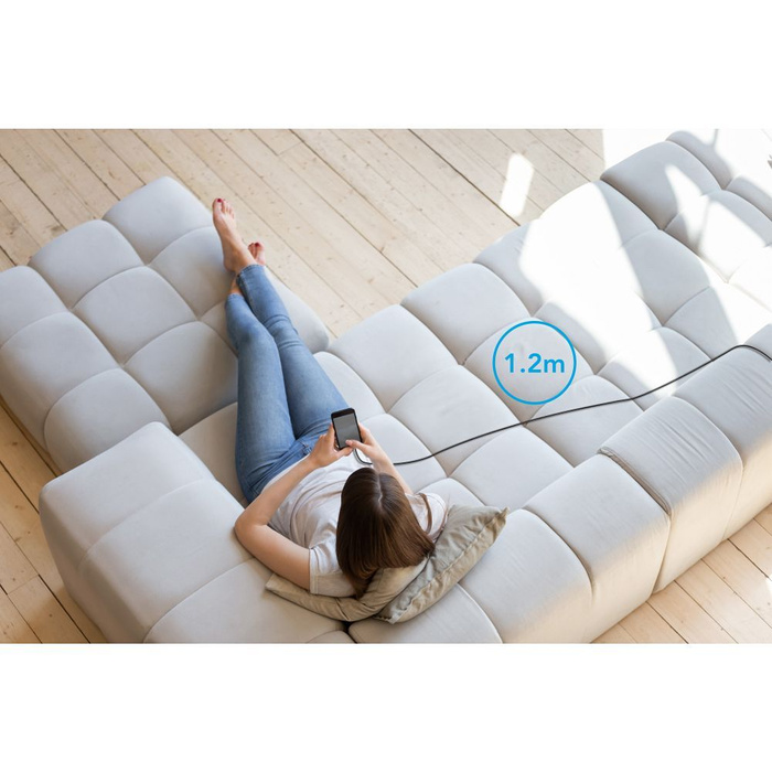 Kabel Typ C do Lightning VEGER PD 3A 27W CL01 1,2 m czarny