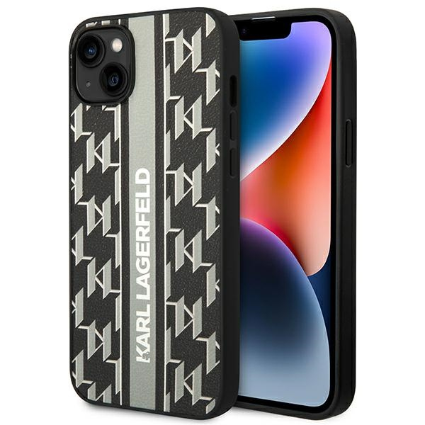 Karl Lagerfeld KLHCP14MPGKLSKG iPhone 14 Plus 6.7" hardcase grey/grey Monogram Stripe