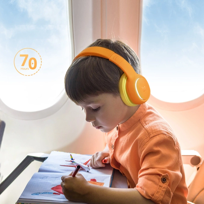 Tronsmart KH03 kabellose Kopfhörer mit ANC, für Kinder, sicher – Orange