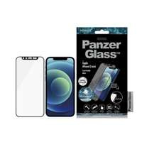 PanzerGlass E2E Microfracture iPhone 12 Mini 5.4" CamSlider Swarovsky Case Friendly AntiBacterial schwarz/schwarz