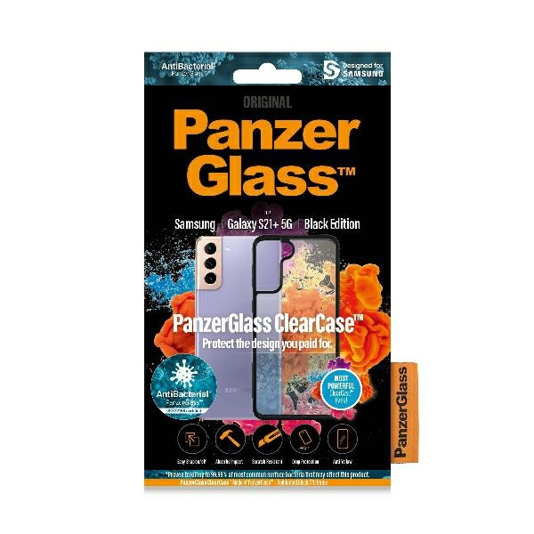 PanzerGlass ClearCase Samsung S21+ G996 schwarz/schwarz