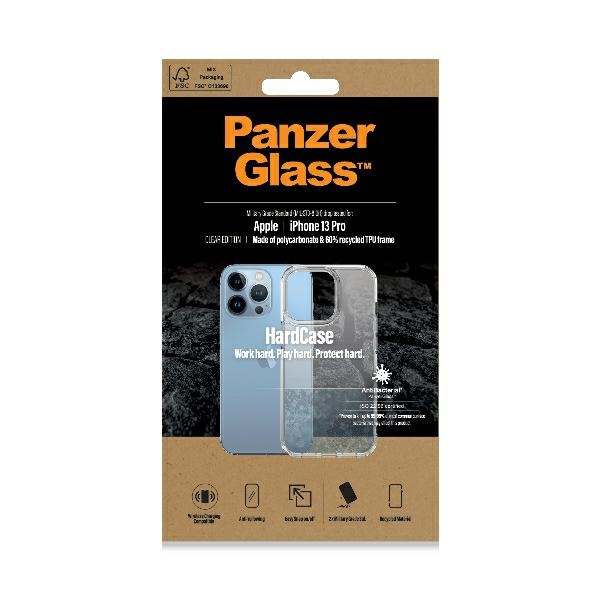 PanzerGlass HardCase iPhone 13 Pro 6.1" Antibakteriell Militärische Qualität klar 0323