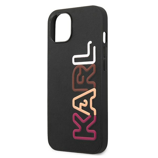Case KARL LAGERFELD Apple iPhone 13 Multipink Brand Black Hardcase