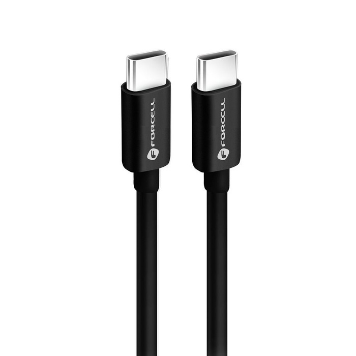 Kabel USB C do USB C Forcell F-Energy QC4.0 PD 3A 60W 1 m C338 czarny