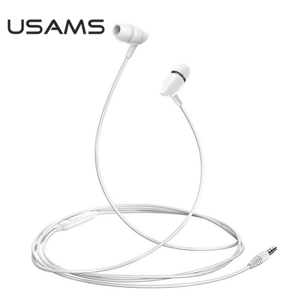 Slúchadlá Stereo USAMS EP-37 Jack 3,5 mm HSEP3702 White