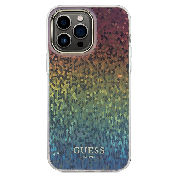 Etui Guess GUHCP13LHDECMI iPhone 13 Pro / 13 wielokolorowy hardcase IML Faceted Mirror Disco Iridescent Case