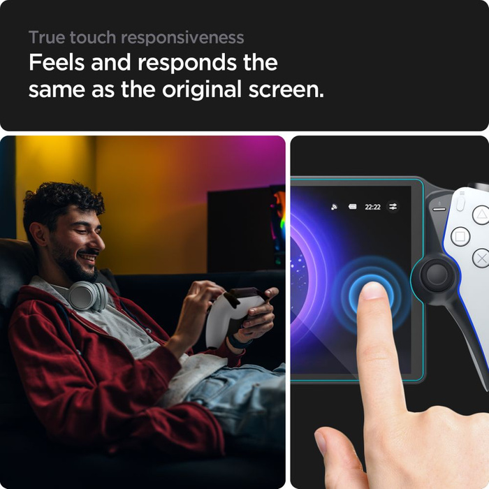 Verre trempé Spigen GLAS.TR &quot;EZ FIT&quot; SONY PLAYSTATION PORTAL CLAIR