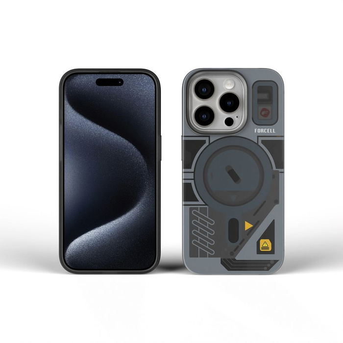 Etui na iPhone 16 PRO MAX Forcell F-Protect Levels Dual Layer 4D technology zgodny z MagSafe Military Drop-Test cyber grey