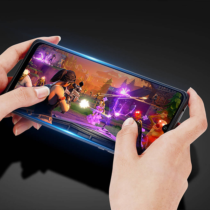 Proteggi schermo in vetro temperato Dux Ducis 9D per Xiaomi Poco C40 9H con cornice nera