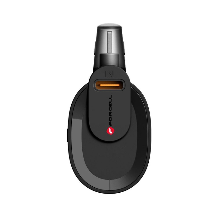 Powerbank Forcell F-Energy Power Plug F5K3 PD 20W 5000 mAh z wbudowanym złączem Lightning czarny