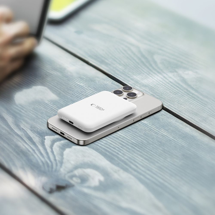 TECH-PROTECT PB10 LIFEMag MagSafe POWER BANK 5000MAH WHITE