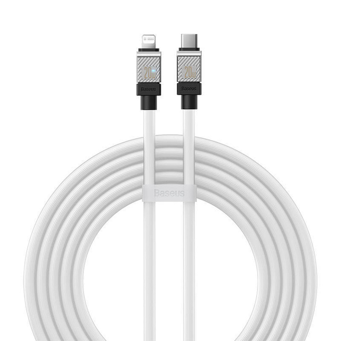 Fast Charging cable Baseus USB-C to Coolplay Series 2m, 20W (white)