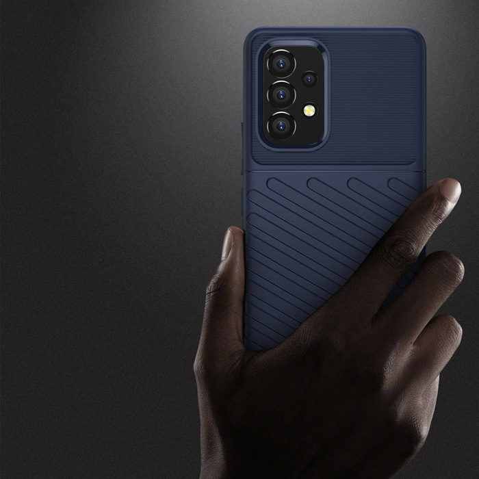 Thunder Case flexibilní pancéřovaný pouzdro kryt Samsung Galaxy A53 5G modrý