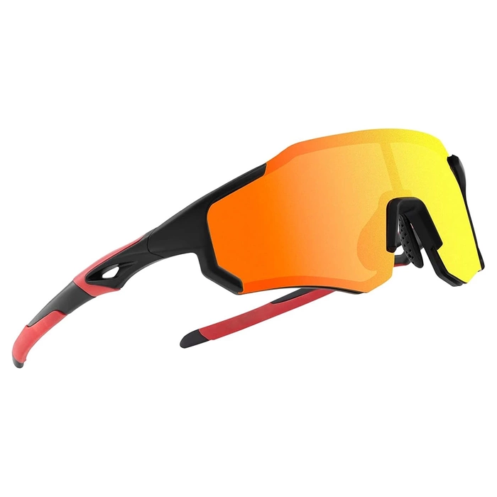Lunettes de vélo polarisantes Rockbros 10182 - rouge
