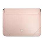 Guess Sleeve GUCS16PSATLP 16" Pink /pink Saffiano Triangle Logo