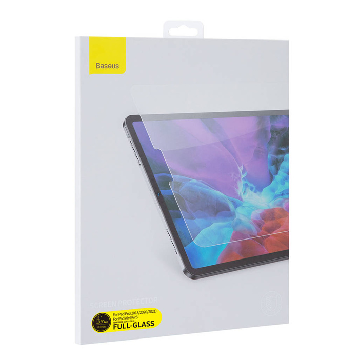Baseus 2x Full-glass film 0.3mm for iPad Pro 12.9&#39;&#39; 2021 (5th gen.) / 2020 (4th gen.) / 2018 (3rd gen.) with mounting kit