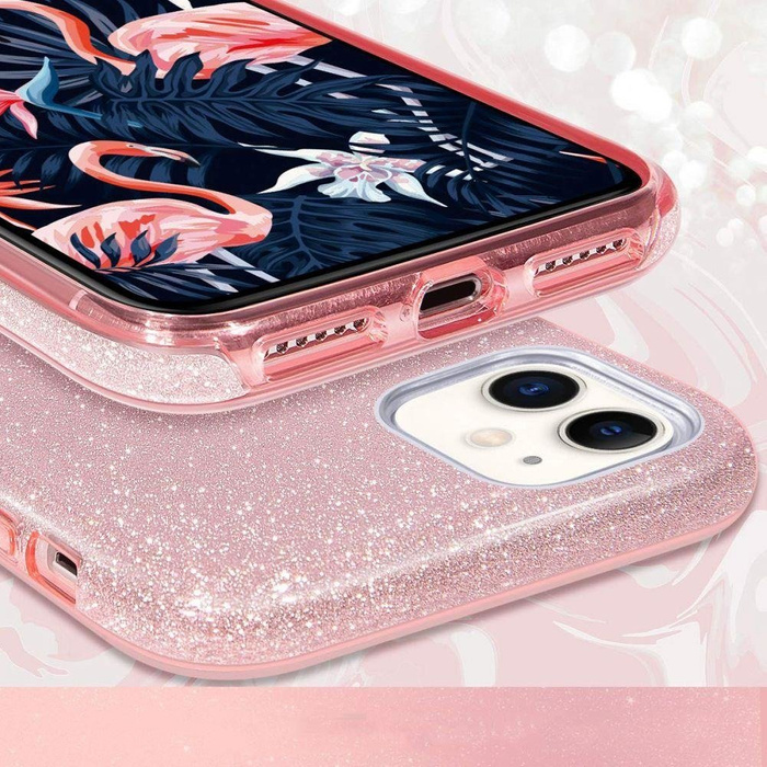 Puzdro TECH-PROTECT Glitter Shine Samsung Galaxy A51 Rose Gold Pink Case