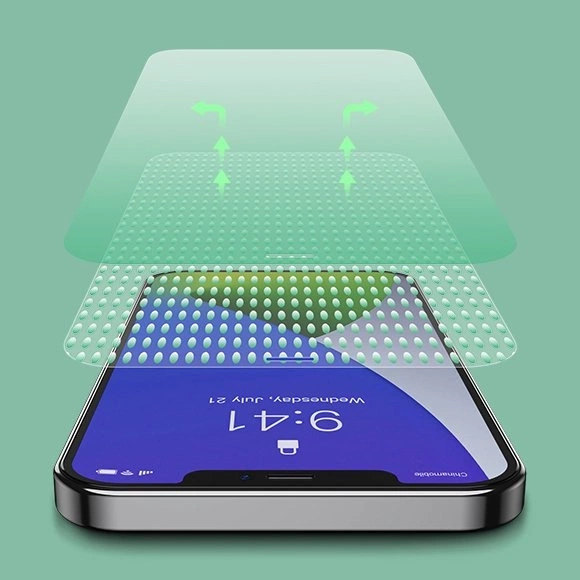 [APRÈS RETOUR] Baseus 2x 0,15mm verre trempé vert avec filtre anti-lumière bleue iPhone 12 mini (SGAPIPH54N-LP02)