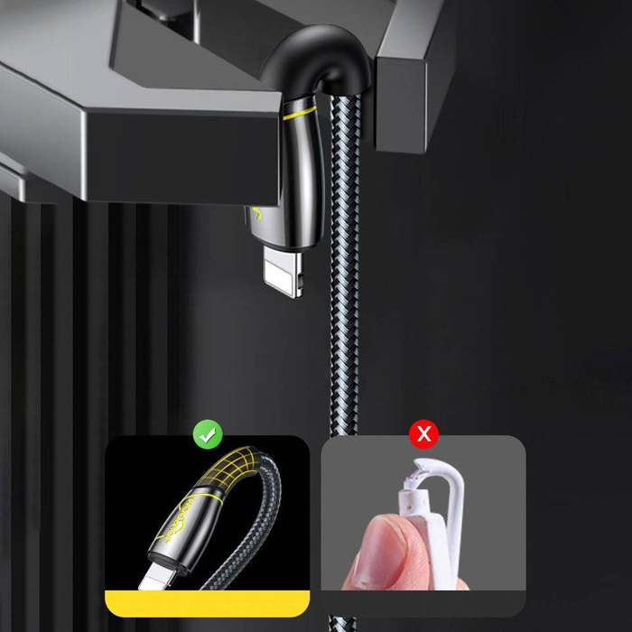 Joyroom série Mermaid câble USB - Lightning 2.4A 2m noir (S-2030K6)