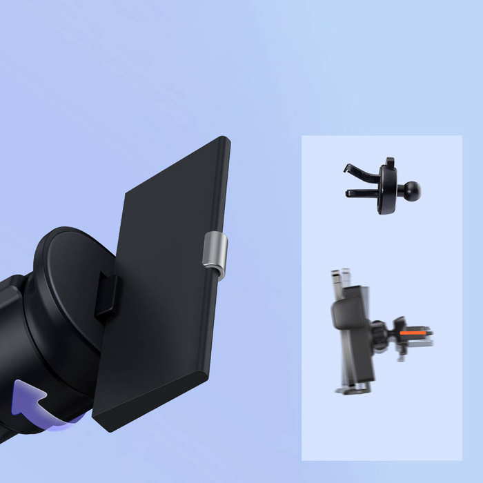 [RETURNED ITEM] Baseus Metal Age II soporte gravitacional para teléfono de coche para rejilla de ventilación negro (SUJS000001)