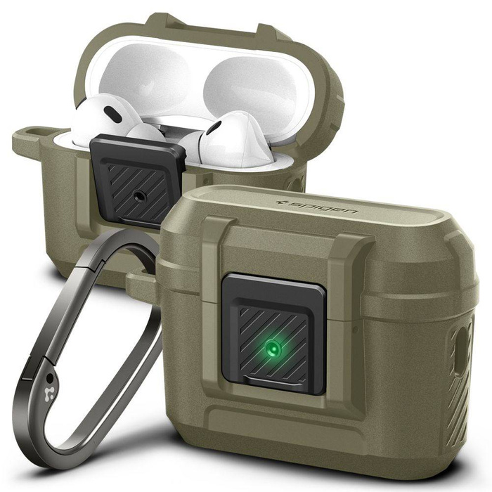 Case Spigen Lock Fit Airpods Pro 1 / 2 Vintage Khaki Case