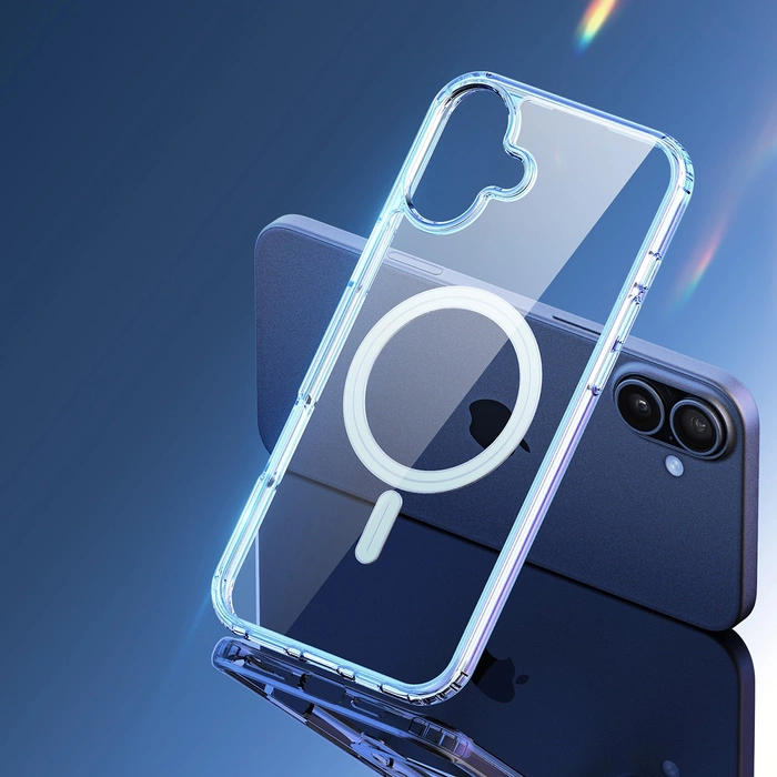 Dux Ducis Clin Mag case with MagSafe for iPhone 16 - transparent