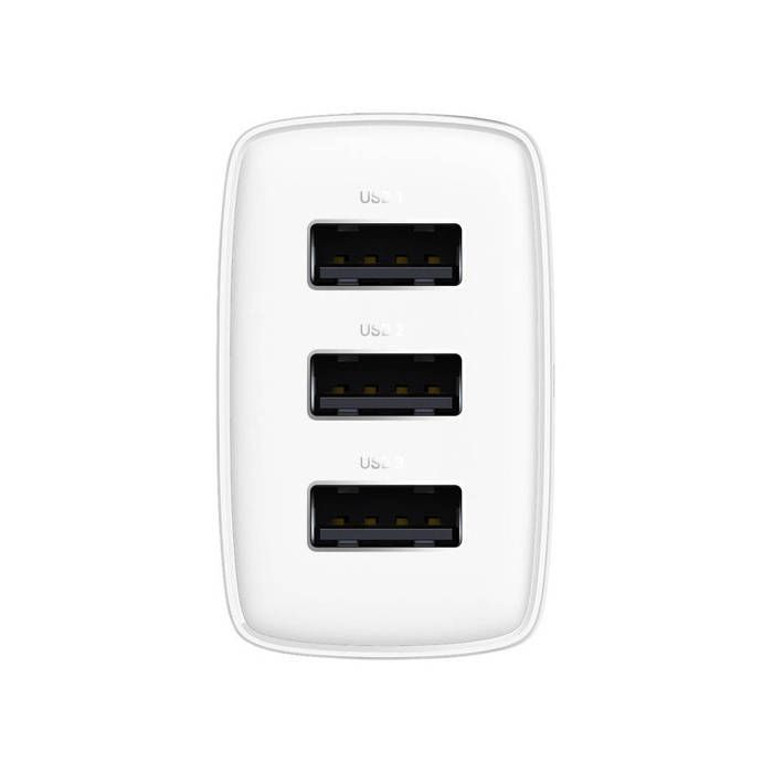 Baseus Compact  Charger 3U 17W EU White