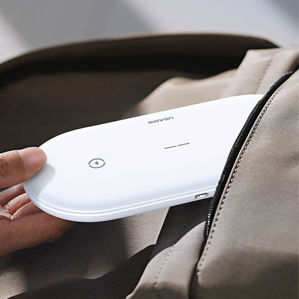 Nabíjačka indukčné USAMS 10W Dual White