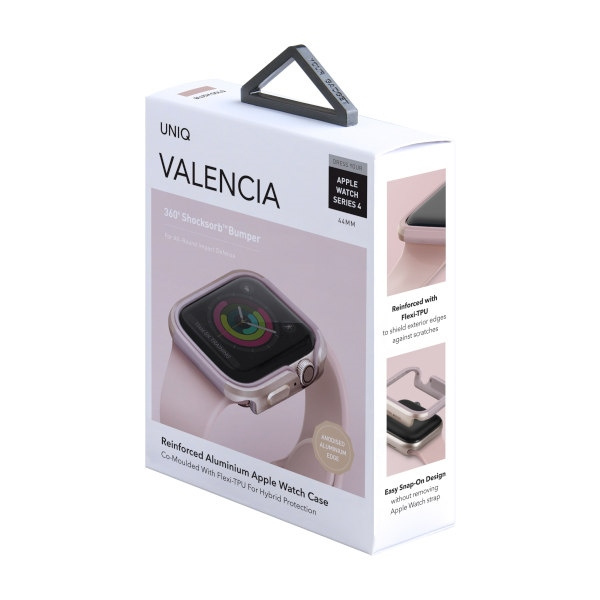 UNIQ Case Apple Watch Valencia 5 4 44MM Pink Gold Case
