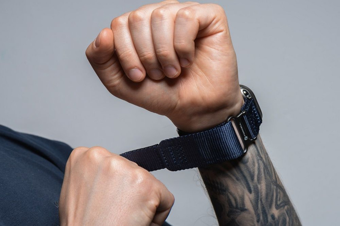 Pasek do Apple Watch Forcell F-Design FA05 rzep nylon 38 / 40 / 41 mm niebieski