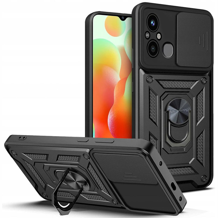 Hülle Tech-Protect Camshield Pro Xiaomi Redmi 12C Schwarz Case
