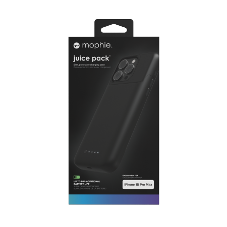 Mophie Juice Pack (3000 mAh) - obudowa z wbudowanym powerbankiem do iPhone 15 Pro Max