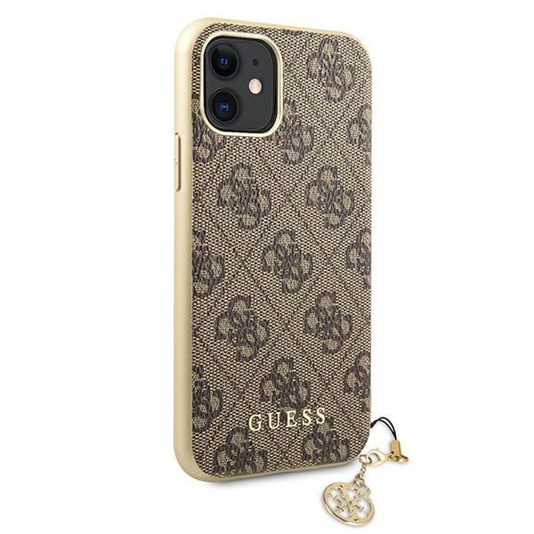 Cover GUESS Apple iPhone 11 4G Charms Collection Brown Hardcase CASE