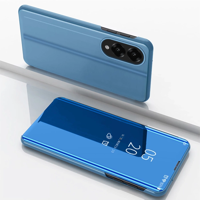 Clear View Case für Samsung Galaxy S25 Edge Flip Cover - Blau