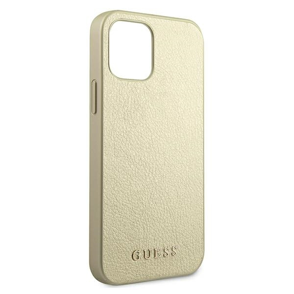 Cover gUESS Apple iPhone 12 Pro Max Iridescent GUHCP12LIGLGO Oro Hardcase