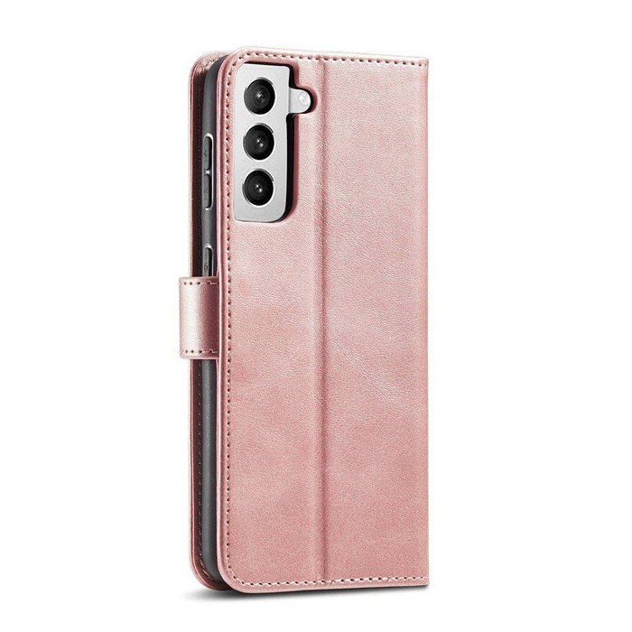 Custodia magnetica Custodia elegante Custodia Flip Cover Samsung Galaxy S22 + (S22 Plus) rosa